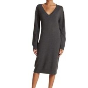 Melrose And Market Sweater Dress Womens Medium Knit Long Sleeve Office Business